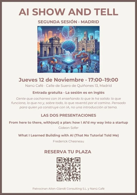 Cartel: AI Show and Tell · Segunda sesión