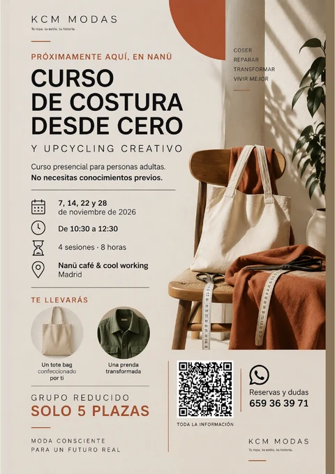 Cartel: Costura desde cero y upcycling creativo